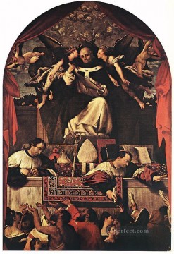 lorenzo loto Painting - La limosna de San Antonio 1542 Renacimiento Lorenzo Lotto